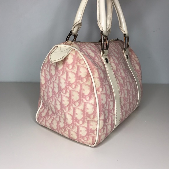 *SOLD* Vintage Dior Monogram Pink Boston Bag - Picture 5 of 8